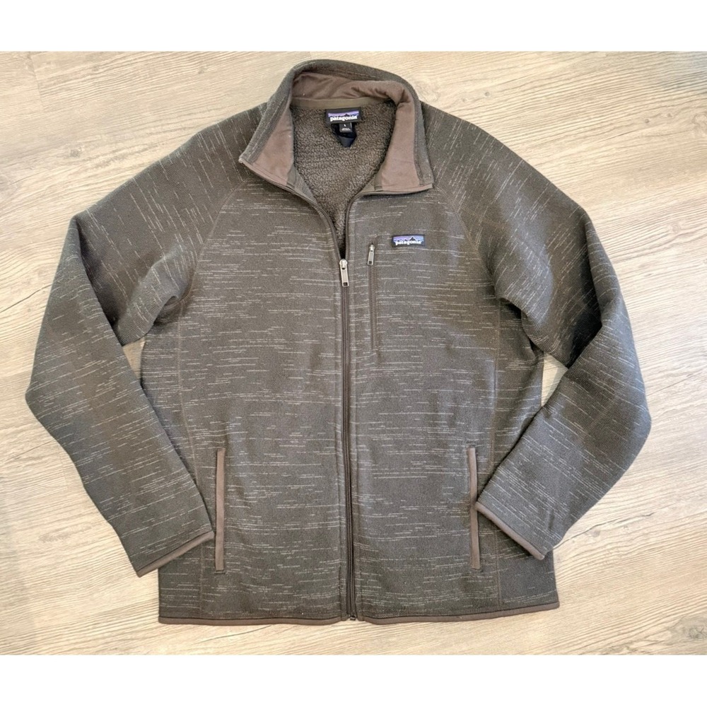 Patagonia Men's Better Sweater brown full zip jacket size large
